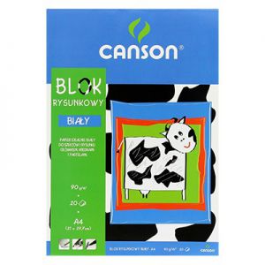 Blok rysunkowy Biały A4/20/90g Canson